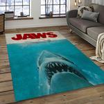 jaws movie rectangle area rug for living room home room decor gift for friends and family dark room jaw27