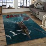 jaws movie rectangle area rug for living room home room decor gift for friends and family dark room jaw29