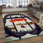 jaws movie rectangle area rug for living room home room decor gift for friends and family dark room jaw30