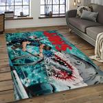 jaws movie rectangle area rug for living room home room decor gift for friends and family dark room jaw34