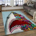 jaws movie rectangle area rug for living room home room decor gift for friends and family dark room jaw37