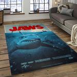 jaws movie rectangle area rug for living room home room decor gift for friends and family dark room jaw41