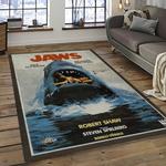 jaws movie rectangle area rug for living room home room decor gift for friends and family dark room jaw44