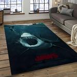 jaws movie rectangle area rug for living room home room decor gift for friends and family dark room jaw46