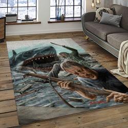 Jaws Movie Rectangle Area Rug For Living Room Home Room Decor Gift For Friends And Family JAW48