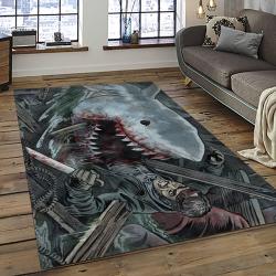 Jaws Movie Rectangle Area Rug For Living Room Home Room Decor Gift For Friends And Family JAW49