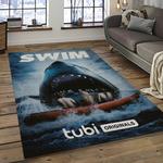 jaws movie rectangle area rug for living room home room decor gift for friends and family dark room jaw7