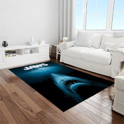 jaws movie rectangle area rug for living room home room decor gift for friends and family light room jaw1