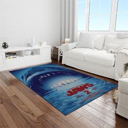 jaws movie rectangle area rug for living room home room decor gift for friends and family light room jaw17