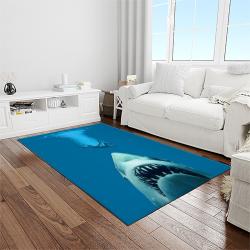 jaws movie rectangle area rug for living room home room decor gift for friends and family light room jaw2