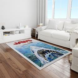 jaws movie rectangle area rug for living room home room decor gift for friends and family light room jaw28