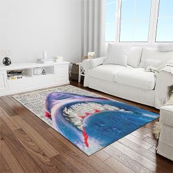 jaws movie rectangle area rug for living room home room decor gift for friends and family light room jaw32