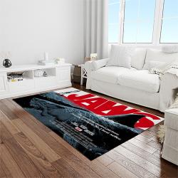 jaws movie rectangle area rug for living room home room decor gift for friends and family light room jaw42