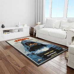 jaws movie rectangle area rug for living room home room decor gift for friends and family light room jaw44