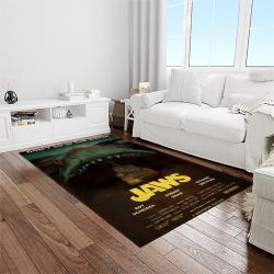 jaws movie rectangle area rug for living room home room decor gift for friends and family light room jaw5