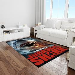 jaws movie rectangle area rug for living room home room decor gift for friends and family light room jaw6