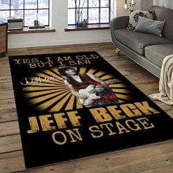 Jeff Beck English Guitarist Music Rectangle Area Rug Carpet For Living Room Home Room Decor Gift For Friends JFB4
