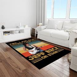 jeff beck english guitarist music rectangle area rug carpet for living room home room decor gift for friends light room jfb5