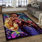 jimi hendrix guitairist song writer rectangle area rug carpet for living room home room decor gift for friends dark room jmh17
