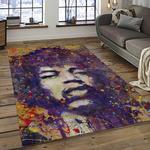jimi hendrix guitairist song writer rectangle area rug carpet for living room home room decor gift for friends dark room jmh18