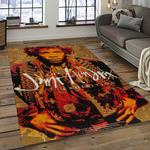 jimi hendrix guitairist song writer rectangle area rug carpet for living room home room decor gift for friends dark room jmh2