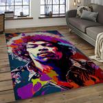 jimi hendrix guitairist song writer rectangle area rug carpet for living room home room decor gift for friends dark room jmh26