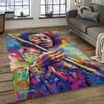 jimi hendrix guitairist song writer rectangle area rug carpet for living room home room decor gift for friends dark room jmh29