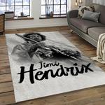 jimi hendrix guitairist song writer rectangle area rug carpet for living room home room decor gift for friends dark room jmh30