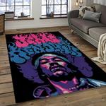 jimi hendrix guitairist song writer rectangle area rug carpet for living room home room decor gift for friends dark room jmh33