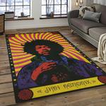 jimi hendrix guitairist song writer rectangle area rug carpet for living room home room decor gift for friends dark room jmh38