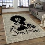 jimi hendrix guitairist song writer rectangle area rug carpet for living room home room decor gift for friends dark room jmh44
