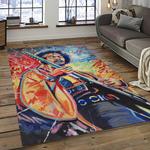 jimi hendrix guitairist song writer rectangle area rug carpet for living room home room decor gift for friends dark room jmh46