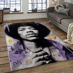jimi hendrix guitairist song writer rectangle area rug carpet for living room home room decor gift for friends dark room jmh53