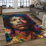 jimi hendrix guitairist song writer rectangle area rug carpet for living room home room decor gift for friends dark room jmh56