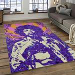 jimi hendrix guitairist song writer rectangle area rug carpet for living room home room decor gift for friends dark room jmh58