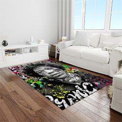 jimi hendrix guitairist song writer rectangle area rug carpet for living room home room decor gift for friends light room jmh10