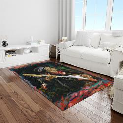 jimi hendrix guitairist song writer rectangle area rug carpet for living room home room decor gift for friends light room jmh12