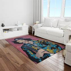 jimi hendrix guitairist song writer rectangle area rug carpet for living room home room decor gift for friends light room jmh19