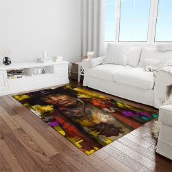 jimi hendrix guitairist song writer rectangle area rug carpet for living room home room decor gift for friends light room jmh22