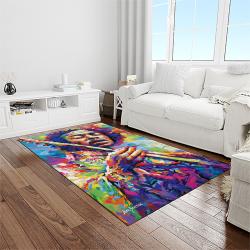 jimi hendrix guitairist song writer rectangle area rug carpet for living room home room decor gift for friends light room jmh29