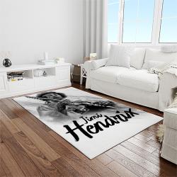 jimi hendrix guitairist song writer rectangle area rug carpet for living room home room decor gift for friends light room jmh30