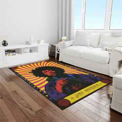 jimi hendrix guitairist song writer rectangle area rug carpet for living room home room decor gift for friends light room jmh38