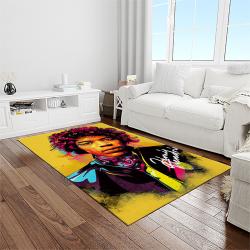 jimi hendrix guitairist song writer rectangle area rug carpet for living room home room decor gift for friends light room jmh42