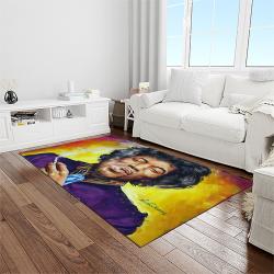 jimi hendrix guitairist song writer rectangle area rug carpet for living room home room decor gift for friends light room jmh43