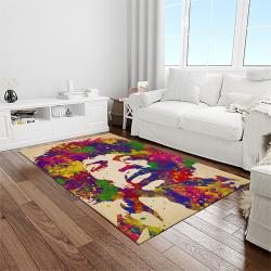 jimi hendrix guitairist song writer rectangle area rug carpet for living room home room decor gift for friends light room jmh51