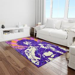 jimi hendrix guitairist song writer rectangle area rug carpet for living room home room decor gift for friends light room jmh58