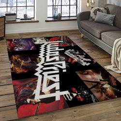 Judas Priest Band Rectangle Area Rug Carpet For Living Room Home Room Decor Gift For Friends JPR25