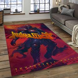 Judas Priest Band Rectangle Area Rug Carpet For Living Room Home Room Decor Gift For Friends JPR4