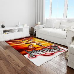 judas priest band rectangle area rug carpet for living room home room decor gift for friends light room jpr1