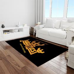 judas priest band rectangle area rug carpet for living room home room decor gift for friends light room jpr11